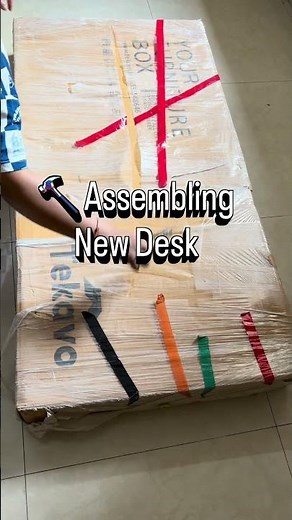 TEKAVO Computer Table Setup 😍| Workspace Makeover Part 1 #amazonfinds #officetables #wfh #home