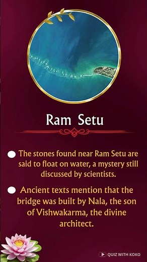 Bridging history and legend: The story of Ram Setu #ramayan #ramsetu