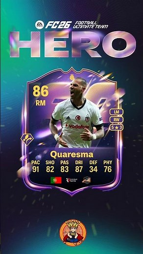 FC 26 New Hero 🤩 Ricardo Quaresma 🤯🇵🇹 Best Ultimate Team Cards #fc26 #ultimateteam #eafc26 #quaresma
