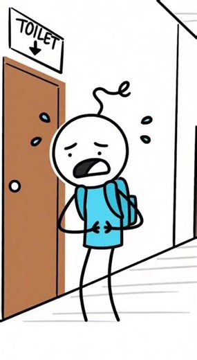 Wrong Toilet Door 😂 | Funny Stickman Animation #Shorts