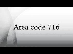 Area code 716