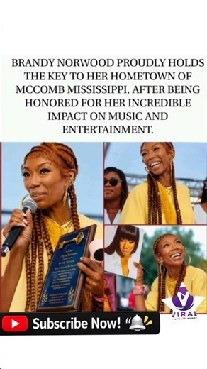 From McComb to the world and back. 🗝️ Honored to hold the key :#Brandy #BrandyNorwood #McComb