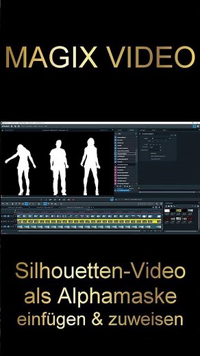 MAGIX Video - Silhouetten-Effekt aus bewegten Alphamasken #shorts