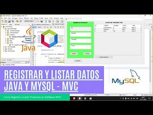 ✅registro y listado de productos en java y MySQL en NetBeans 2024 (1/4)