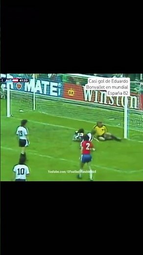 casi gol de Eduardo Bonvallet en mundial España 1982#eduardobonvallet#seleccionchilena #mundial