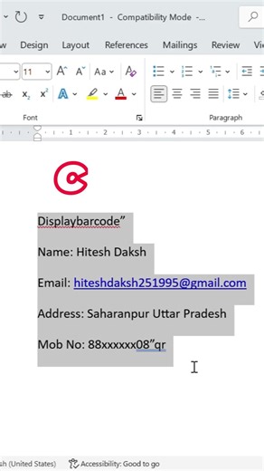 Ms Word में QR code कैसे बनाते हैं | QR Code बनाना इतना आसान ?