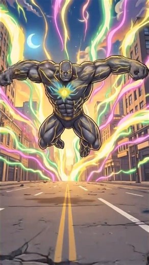 giant green muscular hero smashing ground on arrival, shockwave spreading, dust flying,#foryou#hulk