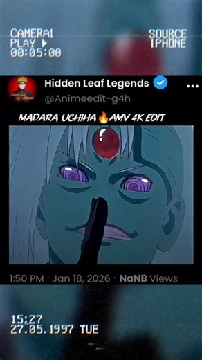 Madara Uchiha🔥4K EDIT#otaku #cosplay #manga #naruto #animeart #animeedits #vintage #throwback #tbt