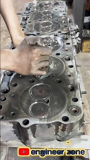 Engine Head Resurfacing Secrets | Perfect Diesel Engine Rebuild! #shorts