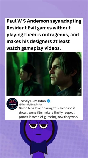 Paul W. S. Anderson says adapting Resident Evil without playing them is outrageous. #residentevil