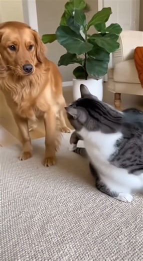 Watch a Cat Instantly Transform into a Fierce Boxer