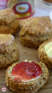 Indulge in the rich, sweet flavour of my homemade treacle scones, spiced with ginger, cinnamon, and nutmeg! Enjoy Thunder and Lightning scones - treacle scones topped with clotted cream or cream and a swirl of treacle. Watch our step-by-step video to perfect this delicious treat. Don't forget to like, share, and subscribe! #treaclescones #scones #irishscones Treacle Scones Timings. • Prep Time: 10 mins. • Cook Time: 20 mins. • Total Time: 30 mins. Servings. 10 scones Ingredients. • 3 ¼ cup (550g