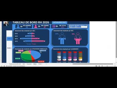 Tableau de Bord RH Interactif 2026 📊|Optimisez la Gestion du Capital Humain avec Excel & Power Query