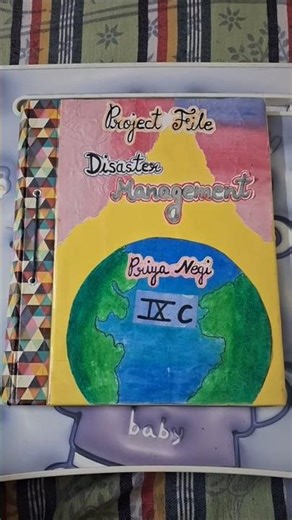 Project File Idea on Disaster🌍🌋 management for class 9th #Viral #Trending #Like and share for more
