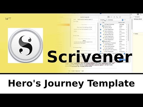 Hero's Journey Scrivener Template for Outlining and Writing