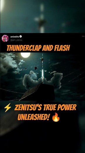 ⚡ Zenitsu's True Power Unleashed! | Thunderclap and Flash: 6 Fold Demon Slayer | #Shorts