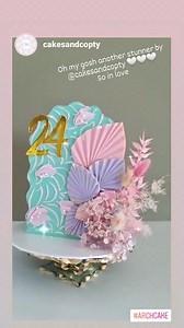 😍😍😍😍😍😍 another stunner by Anjali from all the way in Panama 😍 she used my 6 inch corrugated arch disc to create this design | Emma Jane Cake Design