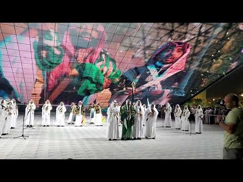 Dubai Expo 2020 Kingdom of Saudi Arabia Pavilion Greatest Ardah( Sword dance ) performance