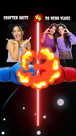 crafter aditi vs so neha vlogs #comparisonvideo #biggboss #shortsviral #freefire #rcb #ipl #srh #vs