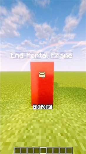 Minecraft Redstone School: End Portal Frame #minecraft #minecraftshorts #redstone