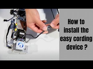How to install the easy cording device on FORTEVER embroidery machine ?