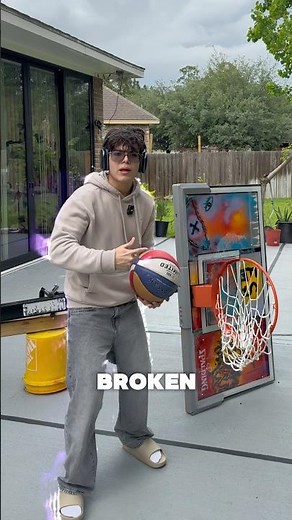 In-ground vs BROKEN portable basketball hoop! 🏀‼️