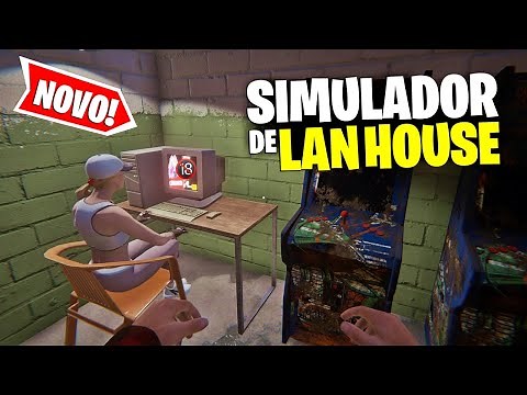 NOVO SIMULADOR de LAN HOUSE! ABRI MINHA "CASA DE GAMES" e JÁ FUI LOGO ASSALTADO!