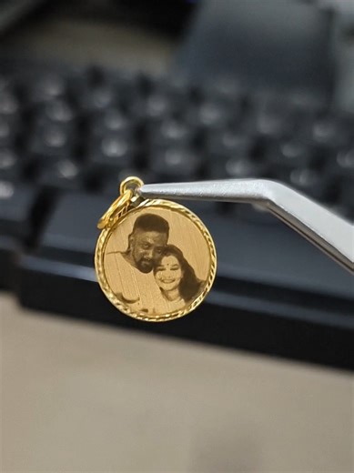 laser engraving from PV tools industries, Klang, Malaysia #emas916 #tukangemas #jewelrymaking #creatorsearchinsights #laserengraving