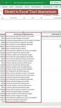 🇩🇪~ Direkt in Excel Text übersetzen !