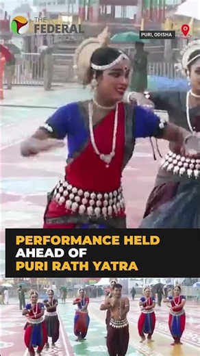 Odissi dancers perform before Lord Jagannath ahead of Puri Rath Yatra | #shorts