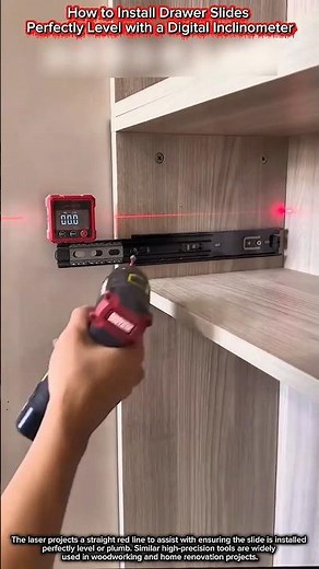 How to Install Drawer Slides Perfectly Level with a Digital Inclinometer