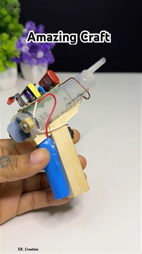 Amazing Syringe Gun 😱😱| Wait for End #youtubeshorts #experiment #dcmotor #motor #shorts #tech