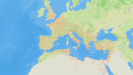 Nace el 'Google Maps' del Imperio Romano: casi 300.000 km de calzadas con precisión inédita
