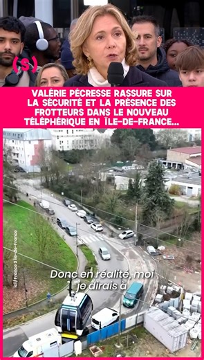Simone Media on Instagram: "« Il n’y aura pas de frotteurs dans les cabines du câble, puisqu’on est assis… » Ce samedi, lors de l’inauguration du Câble 1 (C1) à Créteil, Valérie Pécresse a tenu à rassurer les usagères sur la sécurité du nouveau téléphérique francilien. Selon la présidente de la région Île-de-France, la configuration des cabines, l'installation de caméras, de boutons d'alarme et la présence d'agents sur les quais rendent le transport dissuasif pour « tout prédateur »."