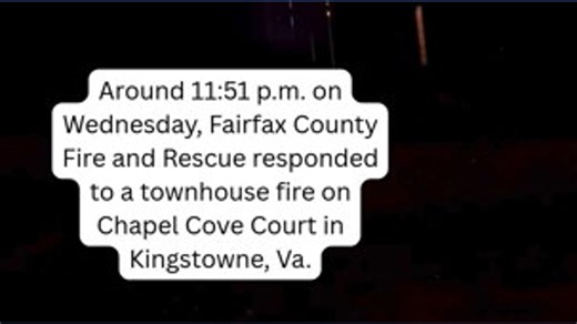 Townhome catches on fire in Fairfax County