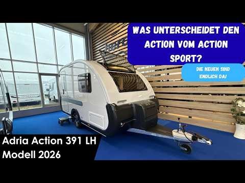 How does the Adria Action 391 LH model 2026 differ from the Sport version?