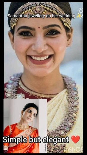 Simple Yet Elegant Samantha on Her Wedding 💖✨ | Stunning Bridal Look #shorts