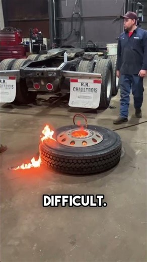 Mechanics Use Explosions to Fix Tires #MindBlowing