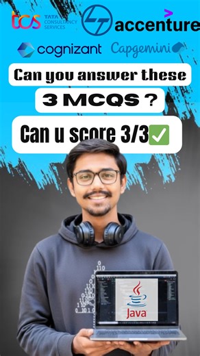Engineering Marathi | Anurag Meshram on Instagram: "🧠 Java Array MCQs That Trap Beginners 😈 1️⃣ int arr[5] — what’s the size? ❌ Compile-time error 👉 Java does NOT support C-style array declaration 🚫 2️⃣ Can we change array size after creation? ❌ NO 👉 Arrays in Java are fixed-size 🔒 3️⃣ Get array length using? ✅ length 👉 It’s a property, not a method 😤 😳 Small mistakes… BIG interview losses 💬 Comment your score: 0/3 | 1/3 | 2/3 | 3/3 👥 Tag a friend who uses length() for arrays 😅 ❤️ Sa