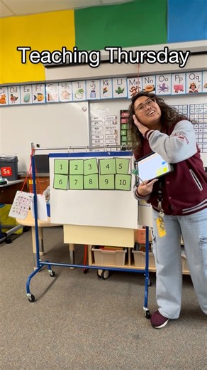 Rhose Abellera | Special Education Teacher on Instagram: "I’m starting a new series where I share teaching routines from our classroom using AAC and assistive technology. We begin our math routine by “waking up” our numbers! Students use a spinner to choose a fun way to wake the numbers, and as they count, I model counting on the AAC device. Math can sometimes feel repetitive for our learners, so I’m always looking for ways to make it interactive, engaging, and meaningful. Small routines like th