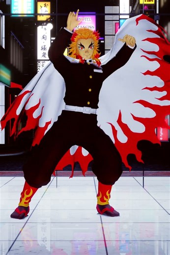 MMD x Demon Slayer - Chineses Military Dance TREND #rengoku #quickmagic