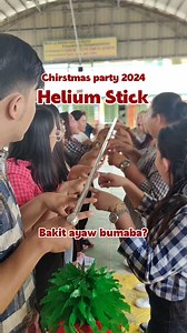 Bakita ayaw bumaba ng stick? Christmas Party Parlor Game Ideas - Helium Stick #christmas2024 #parlorgames #fypviralシ #viralreelsfacebook | Joemark Gumapac