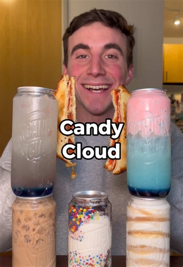 Candy Cloud Ice Cream Mukbang Drink Review