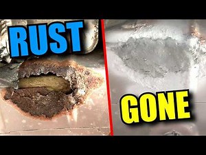 How to Fix Rust Holes On a Car Floor Pan - Fast and Easy - No Welding