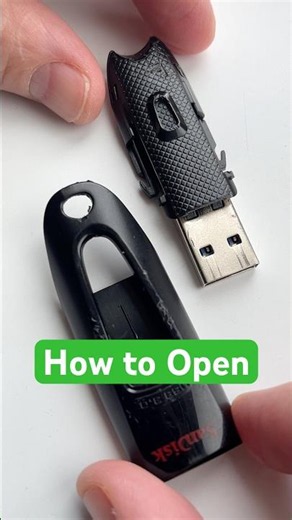 How to Open a SanDisk USB Flash Drive - Retracting USB Model