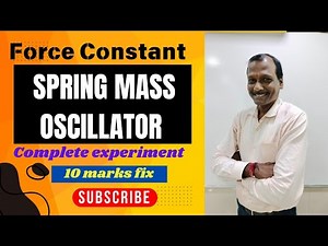 Spring Mass Oscillator. Force constant