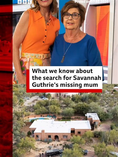 Officers believe Nancy Guthrie was taken from her home against her will at around 2:30am local time on 1 February. #US #Arizona #Missing #NBC #BBCNews