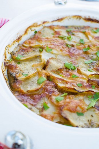 Potato Bake With Bacon (No cream!)