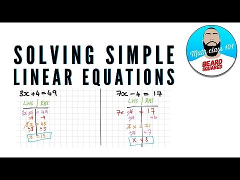 How to Solve Simple Linear Equations using Inverse Operations | Beard Squared