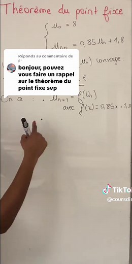 Théorie du Point Fixe en Mathématiques pour le Bac 2025